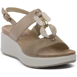 Keilabsatzsandalen Caterina Champagne 39