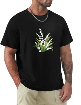 Hand painted white lily of valley watercolor T-Shirt Outdoor Sports Lightweight Tee - Aliexpress - FashionsVida
