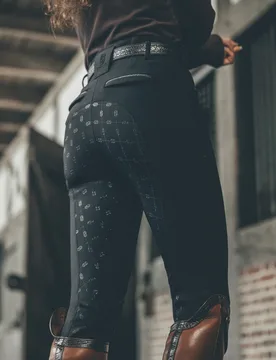 Damen Reithose LINNETT SO GripTec HIGHWAIST FULLGRIP black 40 - Pikeur - FashionsVida