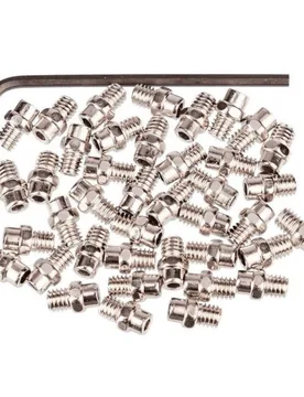 Pin di ricambio per pedali 4 mm 40 pezzi SILVER - Exustar - FashionsVida