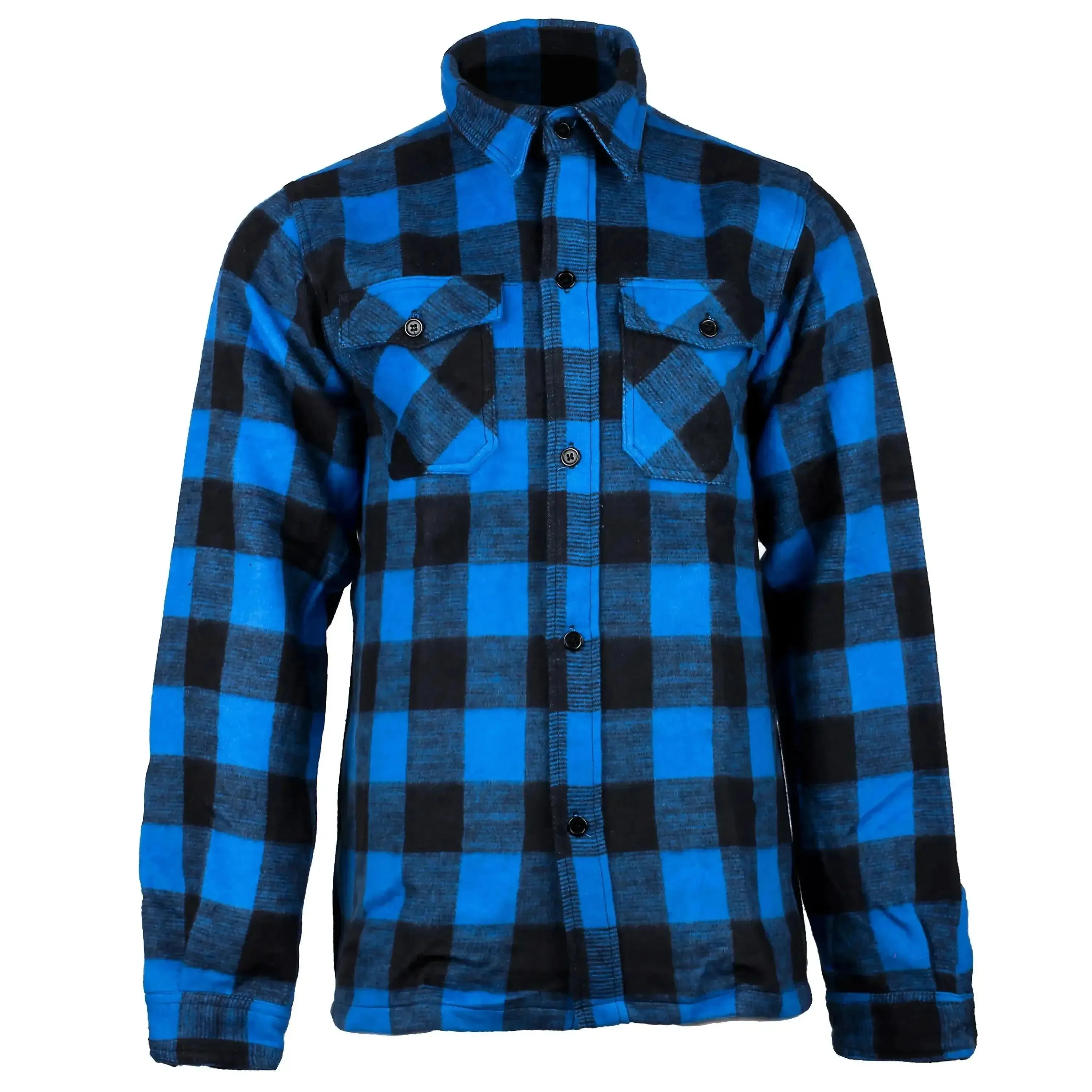 Holzfällerhemd - Blau / S Blau adult Herren - MIL-TEC - FashionsVida