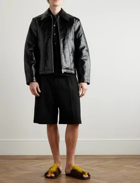 Duke Jacket Uomo Nera in Similpelle - SEFR - FashionsVida