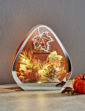 LED-Herbstdeko 3D-Optik mit Teelichthalter - Eldo - FashionsVida