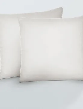 Feinjersey-Kopfkissenbezug Doppelpack grau, 2x 80x80 cm - Biberna - FashionsVida
