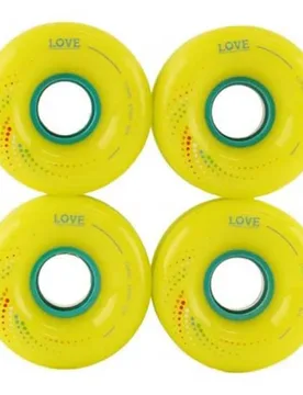 Roue De Longboard Corro Yellow 65mm/80A unisex - 1 Love Boards - FashionsVida