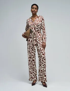Mono de mujer satinado con estampado - Salsa Jeans - FashionsVida