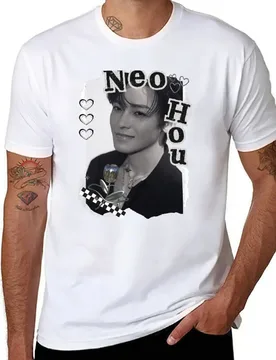 Neo Hou C-Drama Actor Black and White Collage Design T-Shirt t shirts cotton 100% g man t shirts for men T-Shirt - Aliexpress - FashionsVida