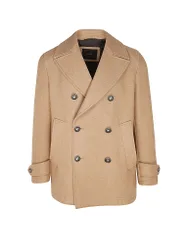 Wollmantel beige 54 herren