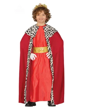 Melchior-Kostüm für Kinder Heilige-drei-Könige-Kostüm Sternsinger-Kostüm rot-gold-weiss - GUIRMA - FashionsVida