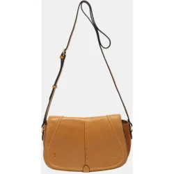 Bandolera en piel con cremallera