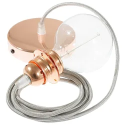 Cables Lampe Suspendue Pendel Pour Abat-jour Rm02 2 M Silver / Copper One Size