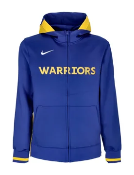 Felpa Cappuccio Zip Uomo Nba Dri-fit Showtime Full-zip Hoodie Golwar Rush Blue/amarillo/rush Blue/white - NIKE NBA - FashionsVida