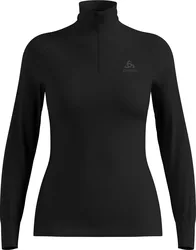 Technischer Baselayer BL Top Turtle Neck LS Half Zip Active Warm Eco W Black für Damen Größe L schwarz