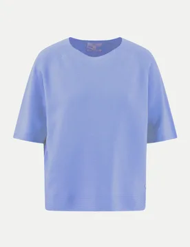 SHORTSLEEVE FINE COTTON Blau M - Fynch-Hatton - FashionsVida
