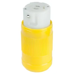 Female Locking Connector Corrosion Resistant Yellow 125 V / 50 A unisex