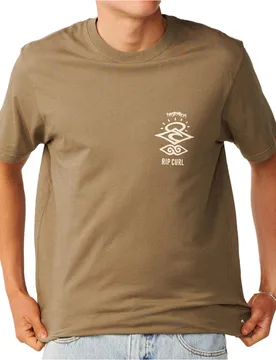 Search icon tee camiseta manga corta hombre Marron (XL) - Rip curl - FashionsVida