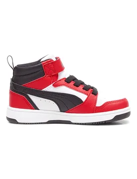 Sneakers bianche e rosse mid Rebound V6 Mid AC+ PS 30 - Puma - FashionsVida