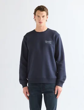 Sudadera con cuello redondo de hombre en de corte relaxed - Wrangler - FashionsVida