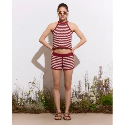 Short liso tricot de mujer