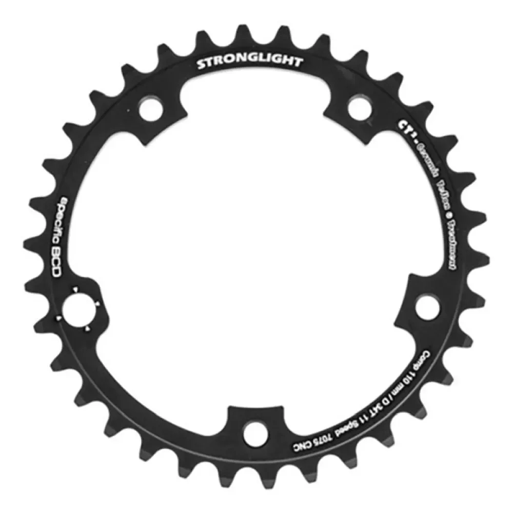 Corona Ct2 110 Bcd Campagnolo Black - Stronglight - FashionsVida