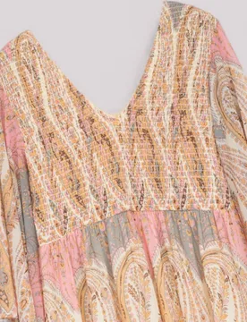 Vestido largo bohemio de manga amplia - Niza - FashionsVida