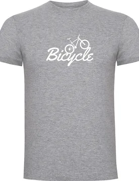 Maglietta A Maniche Corte Bicycle Heather Grey - Kruskis - FashionsVida