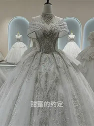 A new one-shoulder dress with high-quality main fabric It's large-sized heavy-duty strapless for people