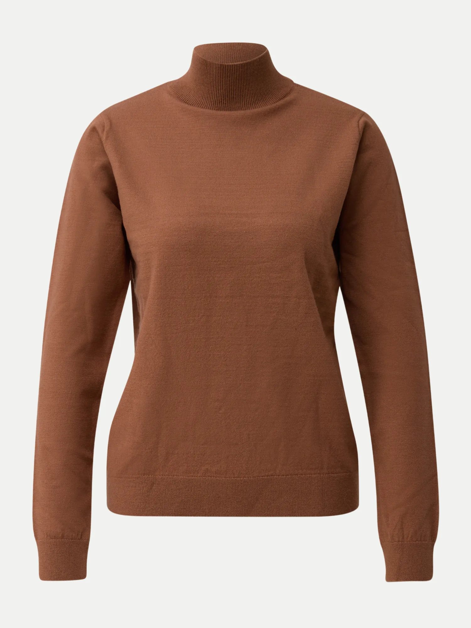 Strickpullover mit Stehkragen Braun L - Q/S designed by - FashionsVida