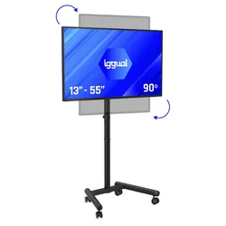 Meuble Tv à Roulettes Srtv55 Black One Size unisex