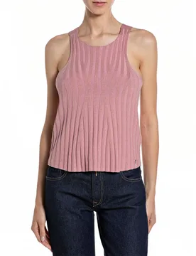 Pull Sans Manches Dk4204.000.g23780 Colonial Rose M - Replay - FashionsVida