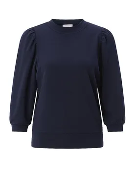 T-shirt à manches longues bleu marine S - Richroyal - FashionsVida