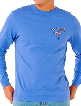 Fade out icon camiseta manga larga hombre Azul (XL) - Rip curl - FashionsVida