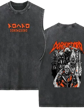 Japanese Anime Dorohedoro Kaiman Vintage Washed Vest T Shirt Men Women Gothic Horror Oversized Sleeveless Tank Tops Streetwear - Aliexpress - FashionsVida