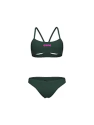 Damen Bikini Bandeau Solid olive 42 W