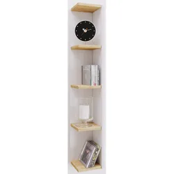 VCM Regal "Honsa-Stand" Weiß/Holz