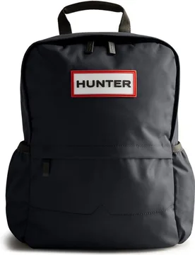 Mochila unisex con cremallera y logo reflectante - Hunter - FashionsVida