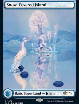 Snow-Covered Island (Foil) (Secret Lair - Paradise Frost) Secret Lair Drops - Magic: The Gathering - FashionsVida