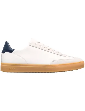 Sneakers en cuir - Deane Offwhite Black Light Nat Gum en Coton - Taille 42 - Noir - Clae - FashionsVida