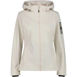 Woman jacket zip hood chaqueta softshell mujer Blanco (44)