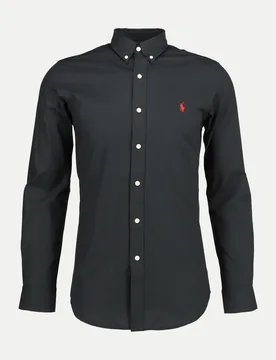 Polo Slim-Fit Hemd mit Stretch Schwarz XL - Ralph Lauren - FashionsVida