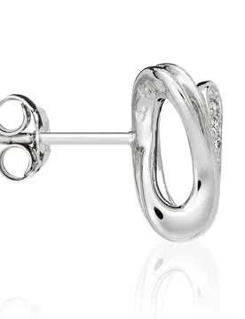 Womens 925 Sterling Silver Stud Earrings - Zo-5016 - One Size - Orphelia - FashionsVida