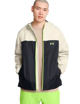 Cloudstrike Colorblock Shell Jacket Summit White / Black / Morph Green M Men - Under armour - FashionsVida