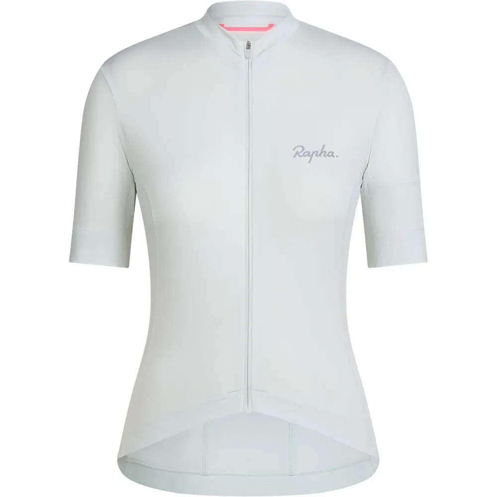 Maglia A Maniche Corte Brevet Element Light Blue / Silver - Rapha - FashionsVida