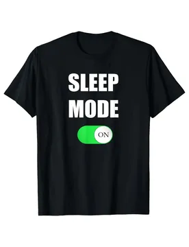Sleep Mode On Funny Graphic Tee Comfortable Cotton Short Sleeve T-Shirt for Adult Casual Daily Wear - Aliexpress - FashionsVida