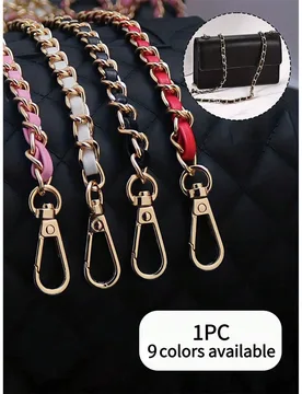 Pieza Correa de hombro de cadena de cuero PU, adecuada para bolsos de cuero, mochilas, fundas de teléfono, etc., se puede usar como correa cruzada de - Shein - FashionsVida