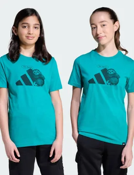 T-shirt Sport Graphic 11-12A Pure Teal - Adidas - FashionsVida