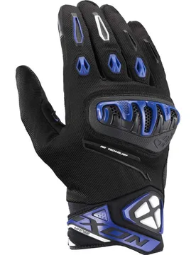 Guanti Moto Estivi MIRAGE AIR Nero Blu taglia L - Ixon - FashionsVida