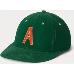 Gorra de hombre de algodón con letra A bordada