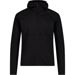 Man jacket fix hood forro polar hombre Negro (52)