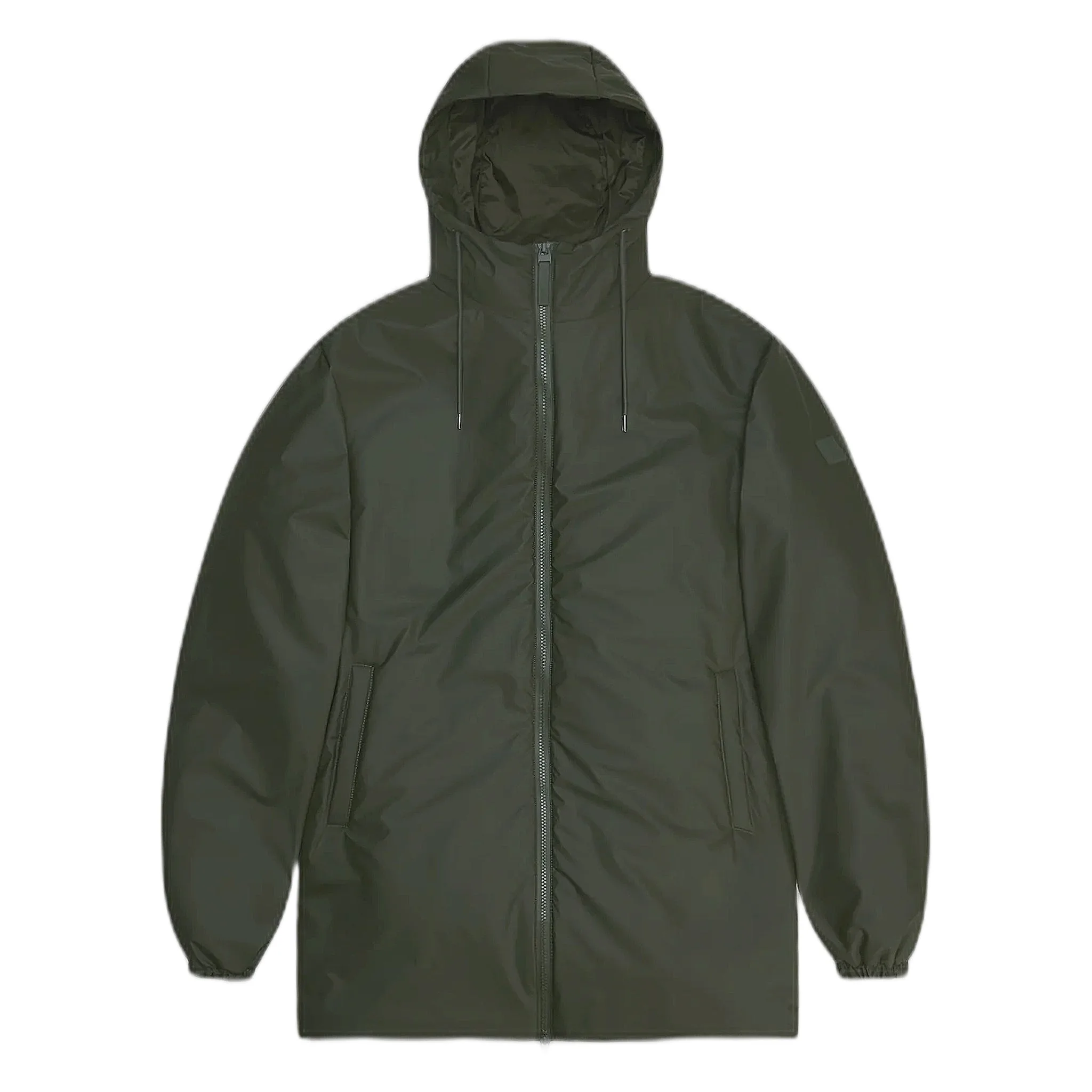 Giacca antipioggia unisex lohja long jacket w3t2 - verde - Rains - FashionsVida